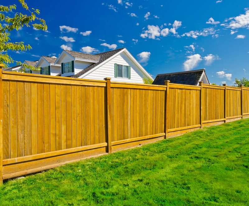 wooden privacy fences